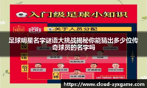 足球明星名字谜语大挑战揭秘你能猜出多少位传奇球员的名字吗